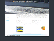 Tablet Screenshot of dpsnyder.com